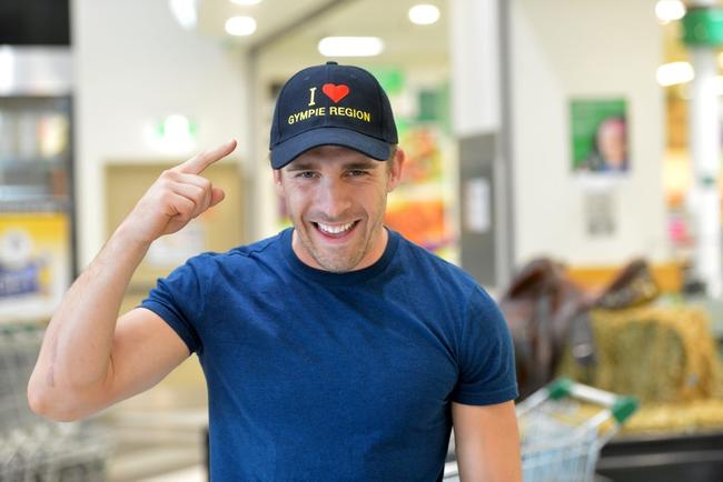 HUGH LOVES GYMPIE: Actor Hugh Sheridan loves in Gympie since he has been in town filming Boar.Photo Craig Warhurst/ The Gympie Times. Picture: Craig Warhurst