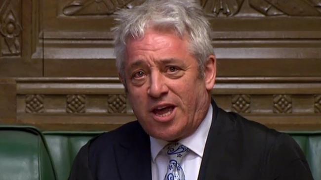 John Bercow. Picture: AFP. 