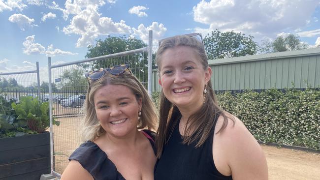 Punters dressed in their finest black and white for Derby Day races in Dubbo. Photo: Tijana Birdjan.