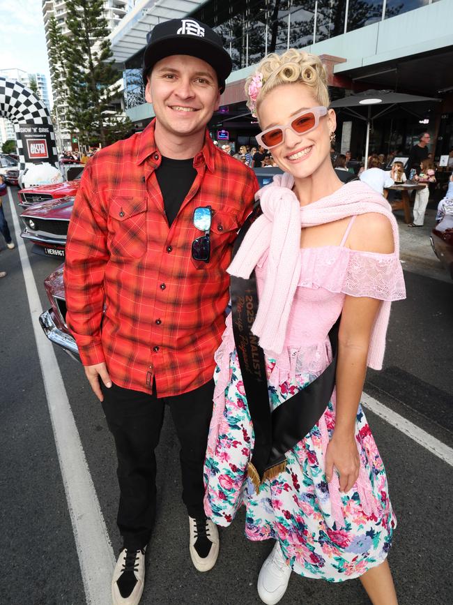 Todd Hazelwood and Alice Litzow at Cooly Rocks On festival. Picture: Annette Dew