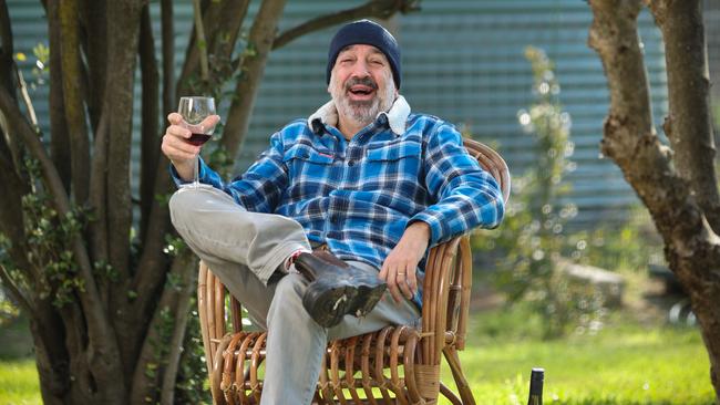 Former Victorian MP Martin Pakula at his home away from home at Cheshunt, King Valley. Picture: David Caird