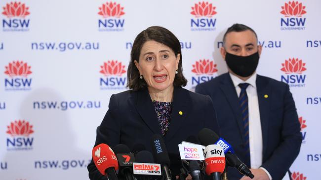 Premier Gladys Berejiklian said 1405 new cases were recorded. Picture: NCA NewsWire/Christian Gilles.