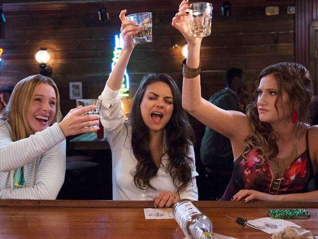 Kristen Bell, Mila Kunis and Kathryn Hahn in A Bad Moms Christmas. Picture: Supplied