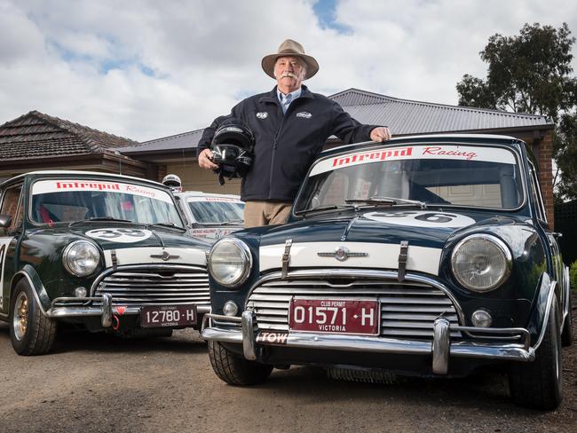 Michael Holloway, 64, is a Mini enthusiast. Picture: Jake Nowakowski