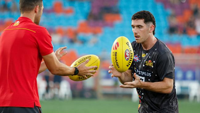 Sam Flanders had 42 disposals against St Kilda. Picture: Dylan Burns/AFL Photos via Getty Images