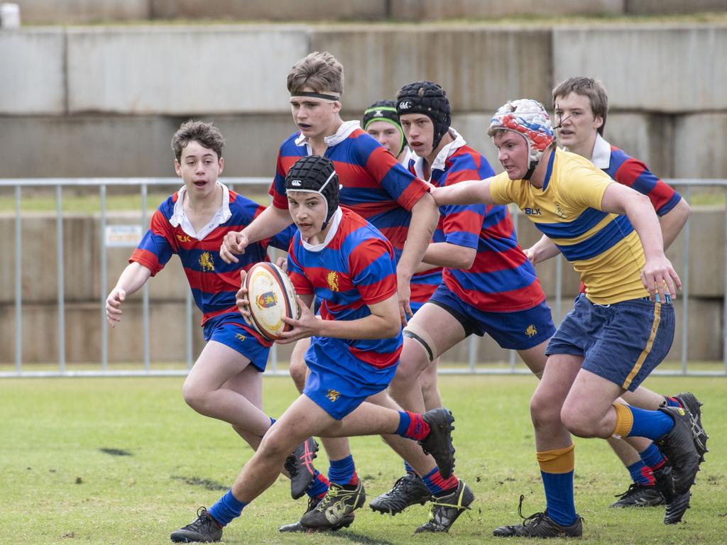 15As Downlands vs TGS. O'Callaghan Cup day at Downlands College. Saturday, August 6, 2022. Picture: Nev Madsen.