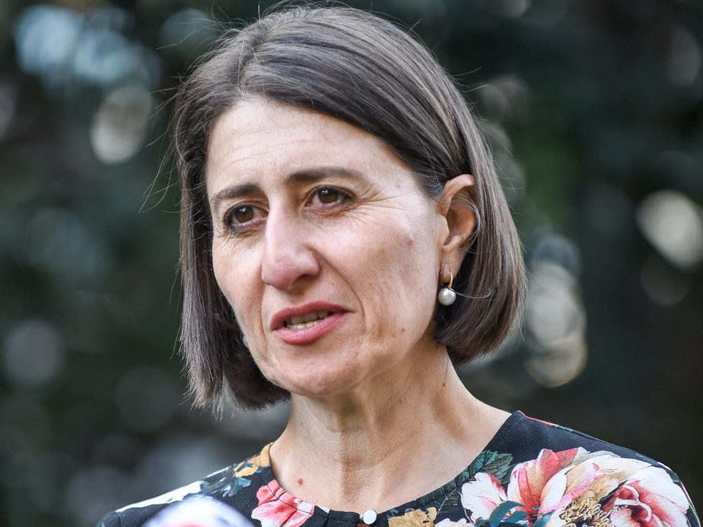 Premier Gladys Berejiklian unveiled the state’s COVID Safe Summer Plan last month. Picture: NCA NewsWire/Flavio Brancaleone