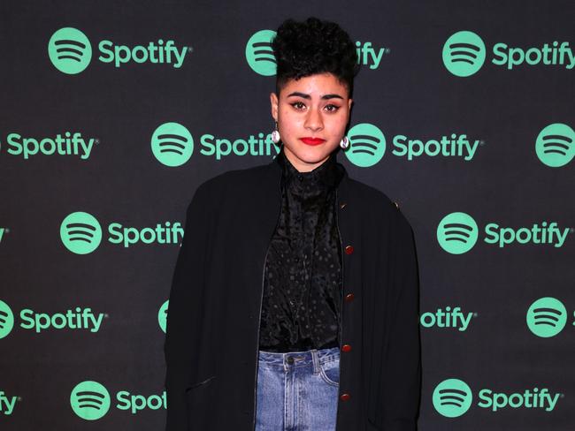 Jessica Cerro aka Montaigne, was one of dozens of artists who recently celebrated Spotify’s 5th birthday in Australia. Picture: Christian Gilles