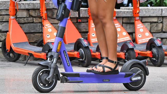 A woman was seriously hurt in an e-scooter crash on the Bicentennial Bikeway. Picture: File photo/John Gass