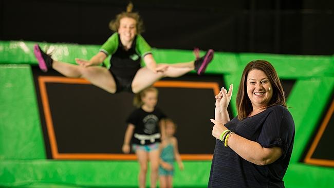 Supplied Editorial Flip Out Trampoline logo for Funday, Sunday Telegraph