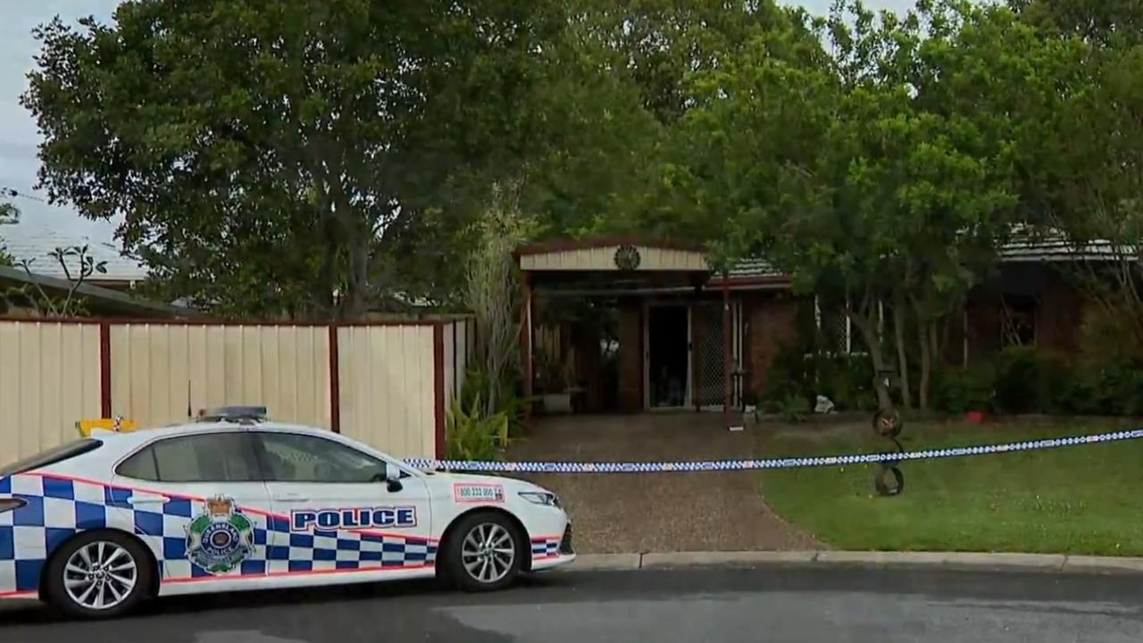 The Crestmead house has sustained significant damage. Picture: 9 News