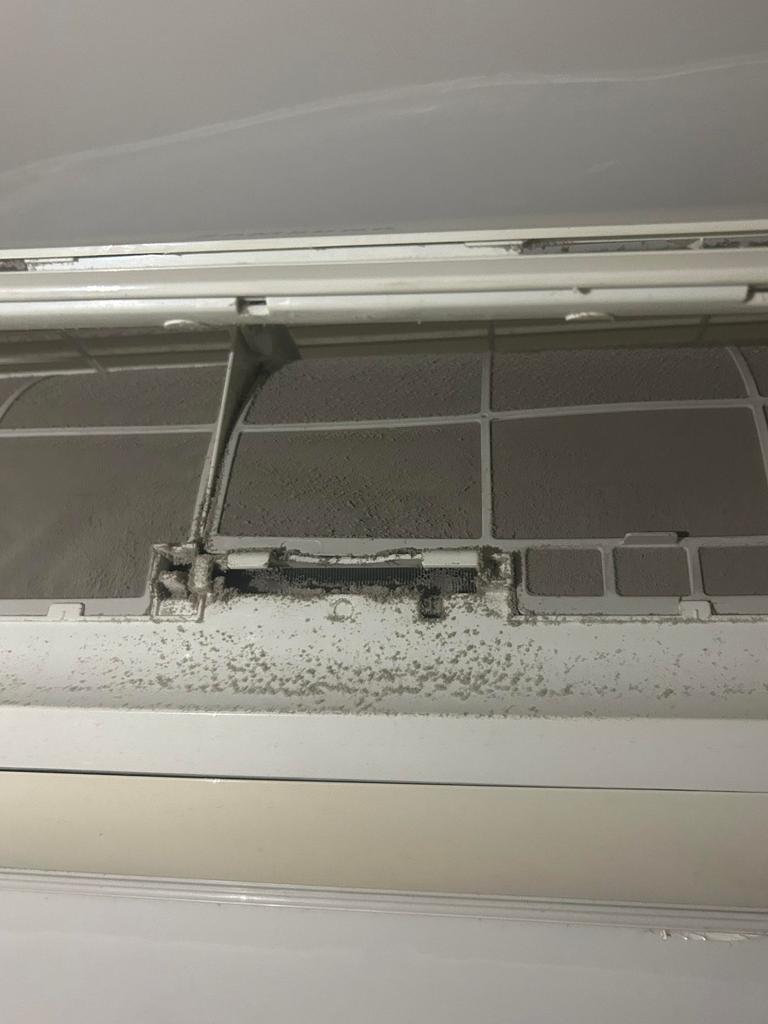 And a filthy air conditioner. Picture: Supplied