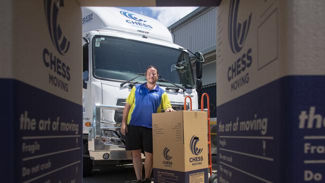 Removalist Nigel Balch of Chess Moving (also known as Great Northern Removals). Picture: Brian Cassey