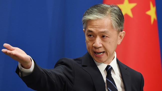 Chinese Foreign Ministry spokesman Wang Wenbin has criticised Prime Minister Scott Morrison. Picture: Greg Baker/AFP