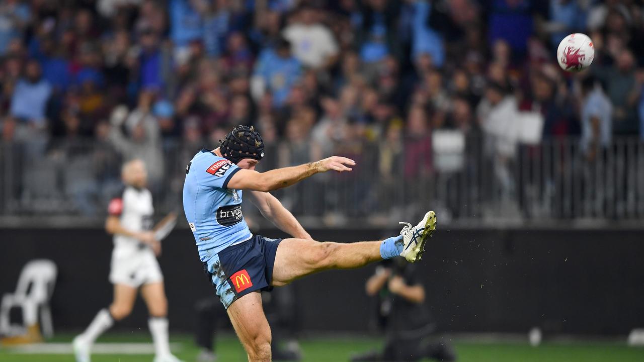 Matt Burton’s value is also soaring after being a standout for NSW with his towering bonbs. Picture: NRL Photos.