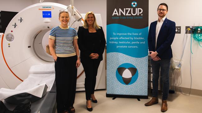 Professor Louise Emmett, left, has been the lead of a world-first study into a combined therapy for advanced prostate cancer.