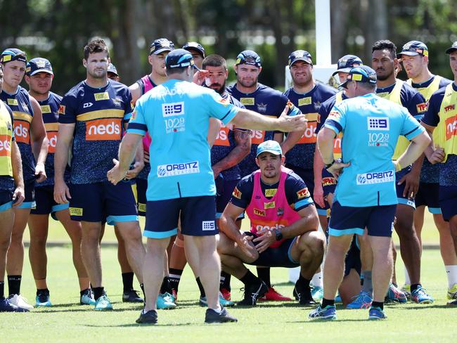 Gold Coast Titans pre-season training. Picture: NIGEL HALLETT