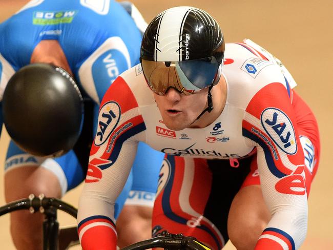 05/02/16 - Shane Perkins and Matthew Glaetzer competing at the Track Cycling National Titles at the Adelaide Super-Drome. Photo Tom Huntley