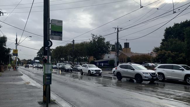 A witnessed described an intersection opposite Mercy College as ‘impossible - especially at school time’. Picture: Kirra Grimes