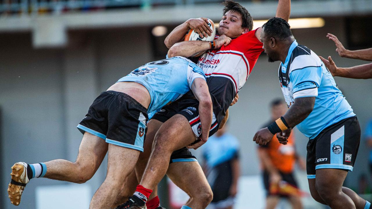 Callum Dubbeld as the Litchfield Bears take on Northern Sharks in the 2023 NRL NT grand final. Picture: Pema Tamang Pakhrin