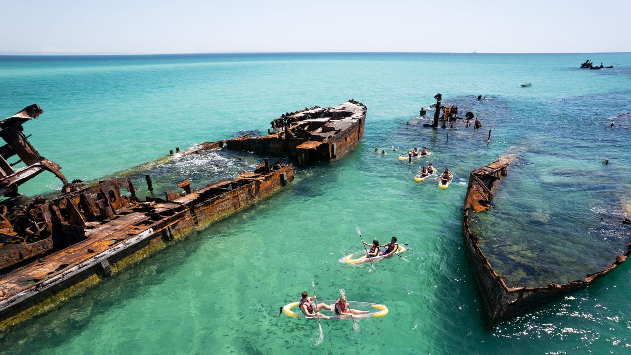 Either by kayak or by boat, a visit to the shipwrecks is a must.