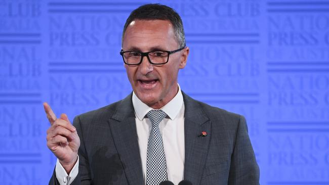 Australian Greens leader Richard Di Natale. Picture: AFP