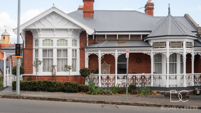 20 Elizabeth St, Launceston, formerly a long-term private rental in the early 2010s, is now subject to a DA with the City of Launceston to turn it over to short-stay accommodation. Picture: Bushby Creese Real Estate