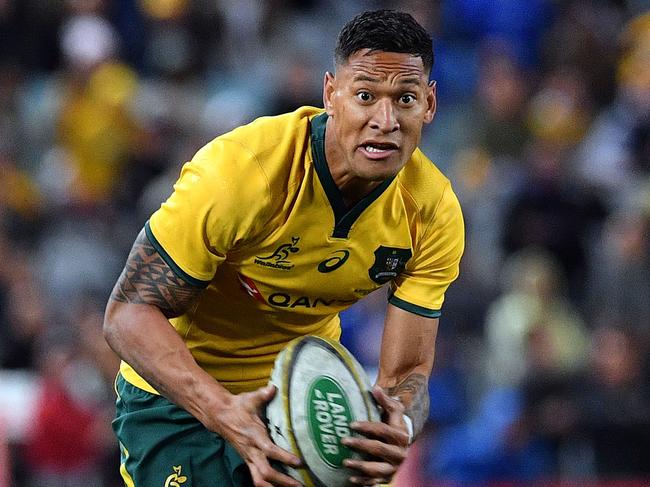 Israel Folau is still under an injury cloud. Picture: AAP