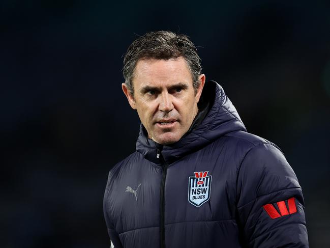 SYDNEY, AUSTRALIA - JULY 12: Brad Fittler head coach of the Blues looks on ahead of game three of the State of Origin series between New South Wales Blues and Queensland Maroons at Accor Stadium on July 12, 2023 in Sydney, Australia. (Photo by Brendon Thorne/Getty Images)