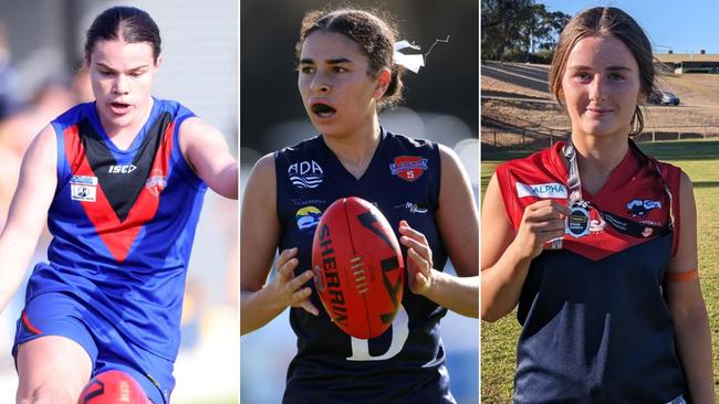 Sarah Campbell, Philippa Worthley and Ellie Ward rank among the top 40 SA country women's footballers of 2024.