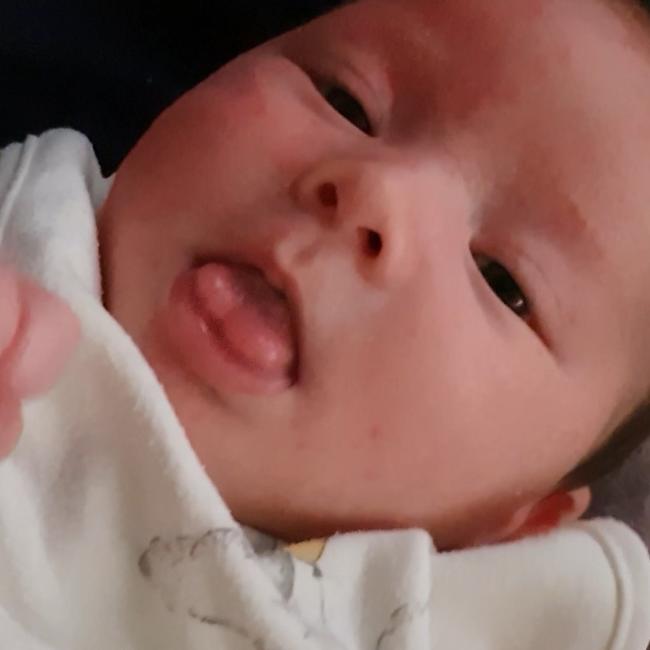 Ethan Jaymes Couper really wants some milk. Picture: Mommy- Gizela Couper