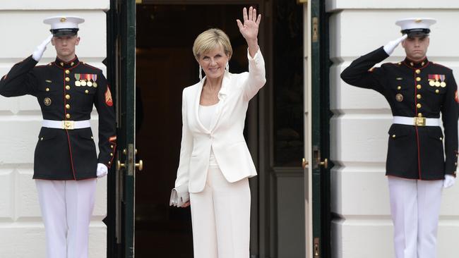 Australian Foreign Minister Julie Bishop in Washington last year. Picture: AFP