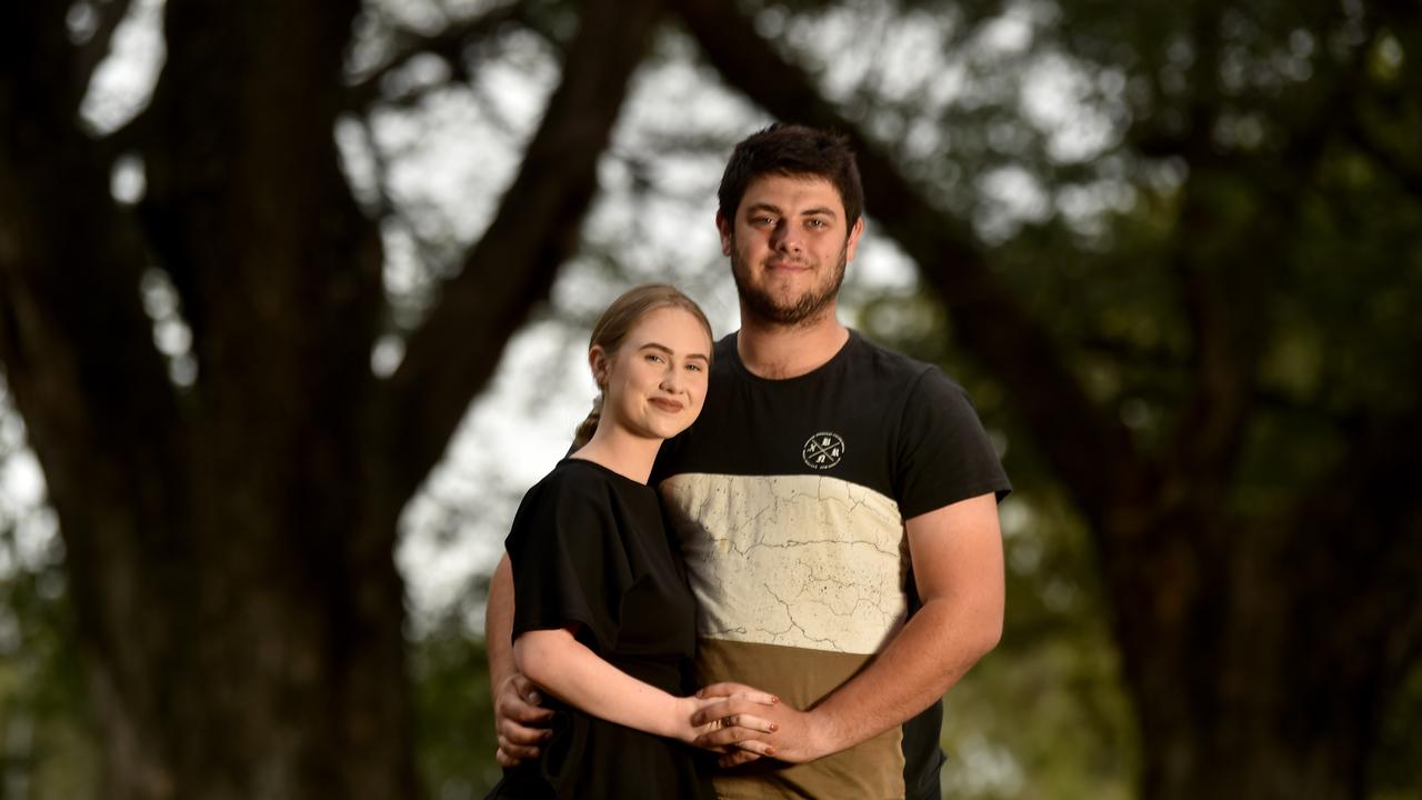 Alycia Martin and Daniel McConnell have bought a block of land at Sanctum. Picture: Evan Morgan