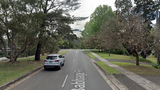 The location of the accident, Babbage Road in Roseville. Picture: Google Maps