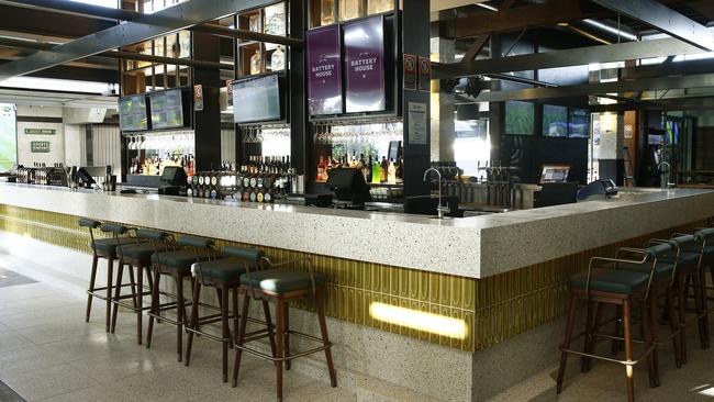 The bar at the Battery House, Dee Why RSL. Picture: John Appleyard