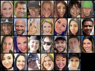 This photo combination shows some of the victims of the mass shooting that occurred at a country music festival in Las Vegas last weekend