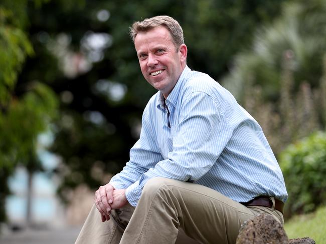 19/12/2017 Federal  Liberal MP Dan Tehan in Treasury Gardens Melbourne. He's been promoted into cabinet as social services minister.Picture David Geraghty / The Australian.