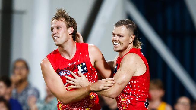 Jack Lukosius has been pivotal in the Sun’s hot form. Picture: Dylan Burns/AFL Photos via Getty Images