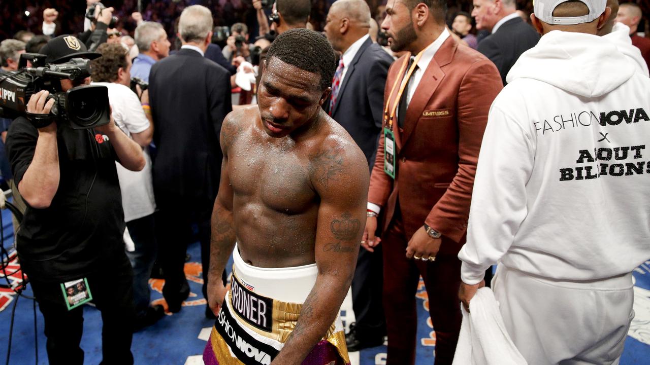 Adrien Broner reacts to his loss to Manny Pacquiao.