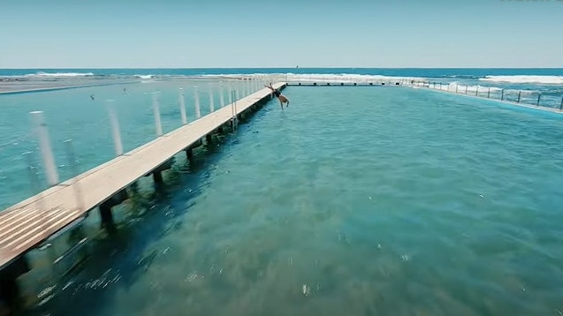 A still from a new advertising campaign video for Seiko watches filmed on Sydney's northern beaches, released in May 2023. Picture: Man of Many Production Studio