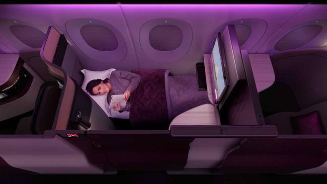 QSuite, business class on Qatar Airways