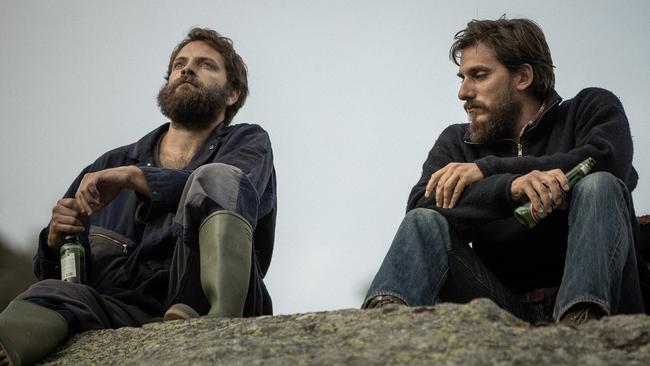 Alessandro Borghi and Luca Marinelli in The Eight Mountains.