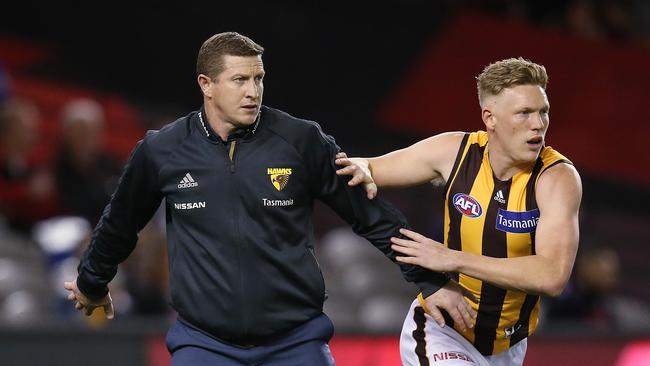 Current Hawthorn assistant coach Scott Burns. Picture: Michael Klein