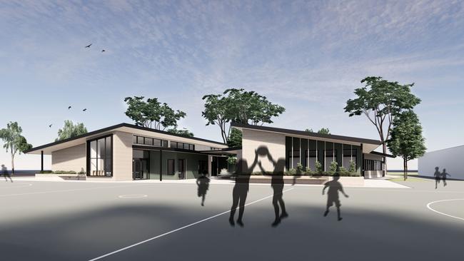 Architect's render of the new facilities at East Marden Primary School. Picture: Education Department,