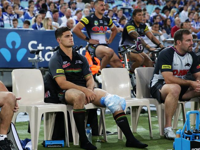 Nathan Cleary will be out for much longer than first feared. Picture: Brett Costello