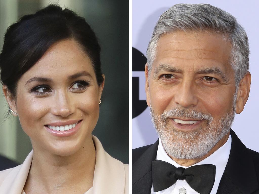 Meghan, The Duchess of Sussex has been defended by George Clooney who says she is being vilified ‘like Princess Diana’. Picture: AP Photo