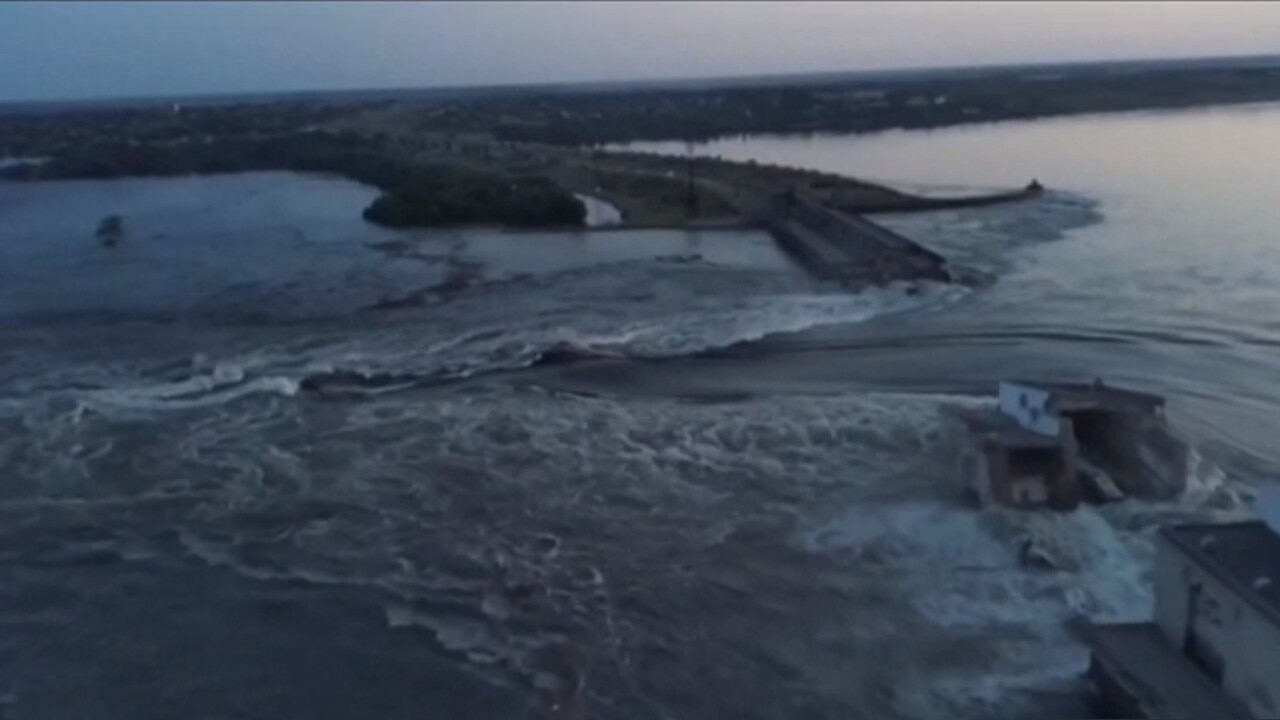 Major dam destroyed in Russian-controlled region in Ukraine