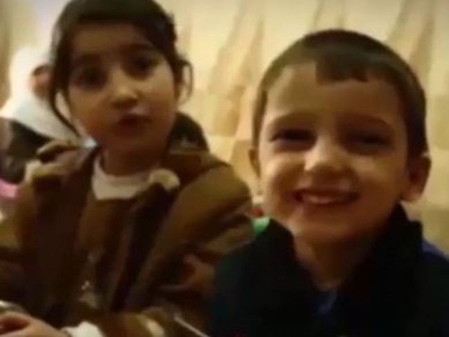 Some of the children that appear in the IS video which the extremists claim are orphans of their fighters.
