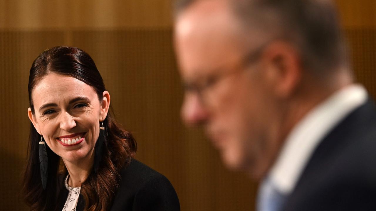 Ms Ardern with Australian Prime Minister Anthony Albanese at the Commonwealth Parliamentary in 2022.