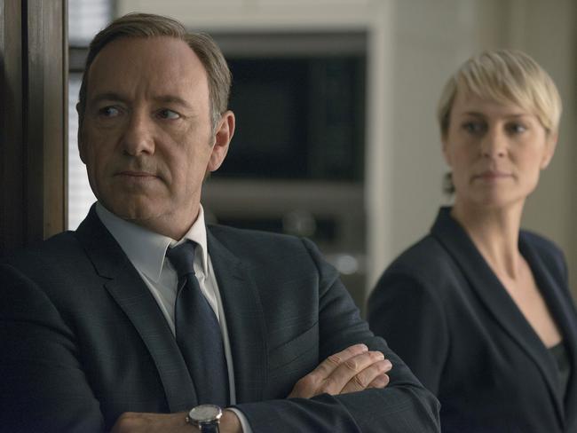 What does it take to be President around here? Kevin Spacey and Robin Wright in &lt;i&gt;House of Cards&lt;/i&gt;.